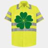 Men's High Visibility Safety Short Sleeve Work Shirt Thumbnail