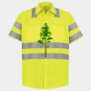 Men's High Visibility Safety Short Sleeve Work Shirt Thumbnail