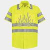 Men's High Visibility Safety Short Sleeve Work Shirt Thumbnail