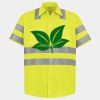 Men's High Visibility Safety Short Sleeve Work Shirt Thumbnail