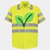 Men's High Visibility Safety Short Sleeve Work Shirt Thumbnail
