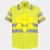 Men's High Visibility Safety Short Sleeve Work Shirt Thumbnail