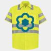 Men's High Visibility Safety Short Sleeve Work Shirt Thumbnail