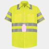 Men's High Visibility Safety Short Sleeve Work Shirt Thumbnail