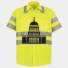 Men's High Visibility Safety Short Sleeve Work Shirt Thumbnail