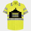 Men's High Visibility Safety Short Sleeve Work Shirt Thumbnail