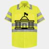 Men's High Visibility Safety Short Sleeve Work Shirt Thumbnail