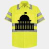 Men's High Visibility Safety Short Sleeve Work Shirt Thumbnail