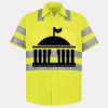 Men's High Visibility Safety Short Sleeve Work Shirt Thumbnail