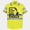 Men's High Visibility Safety Short Sleeve Work Shirt Thumbnail