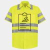 Men's High Visibility Safety Short Sleeve Work Shirt Thumbnail