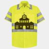 Men's High Visibility Safety Short Sleeve Work Shirt Thumbnail