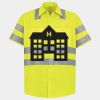 Men's High Visibility Safety Short Sleeve Work Shirt Thumbnail