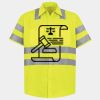 Men's High Visibility Safety Short Sleeve Work Shirt Thumbnail