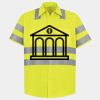 Men's High Visibility Safety Short Sleeve Work Shirt Thumbnail