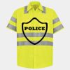 Men's High Visibility Safety Short Sleeve Work Shirt Thumbnail