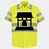 Men's High Visibility Safety Short Sleeve Work Shirt Thumbnail