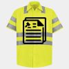 Men's High Visibility Safety Short Sleeve Work Shirt Thumbnail