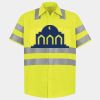 Men's High Visibility Safety Short Sleeve Work Shirt Thumbnail
