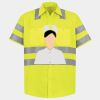 Men's High Visibility Safety Short Sleeve Work Shirt Thumbnail