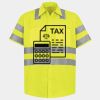 Men's High Visibility Safety Short Sleeve Work Shirt Thumbnail