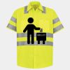 Men's High Visibility Safety Short Sleeve Work Shirt Thumbnail