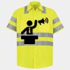 Men's High Visibility Safety Short Sleeve Work Shirt Thumbnail