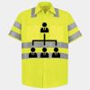 Men's High Visibility Safety Short Sleeve Work Shirt Thumbnail
