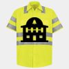 Men's High Visibility Safety Short Sleeve Work Shirt Thumbnail
