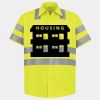 Men's High Visibility Safety Short Sleeve Work Shirt Thumbnail