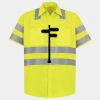 Men's High Visibility Safety Short Sleeve Work Shirt Thumbnail