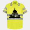 Men's High Visibility Safety Short Sleeve Work Shirt Thumbnail