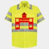 Men's High Visibility Safety Short Sleeve Work Shirt Thumbnail