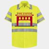 Men's High Visibility Safety Short Sleeve Work Shirt Thumbnail