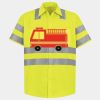 Men's High Visibility Safety Short Sleeve Work Shirt Thumbnail
