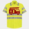 Men's High Visibility Safety Short Sleeve Work Shirt Thumbnail