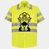 Men's High Visibility Safety Short Sleeve Work Shirt Thumbnail