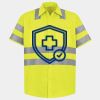 Men's High Visibility Safety Short Sleeve Work Shirt Thumbnail