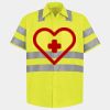 Men's High Visibility Safety Short Sleeve Work Shirt Thumbnail