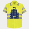 Men's High Visibility Safety Short Sleeve Work Shirt Thumbnail