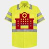 Men's High Visibility Safety Short Sleeve Work Shirt Thumbnail