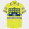 Men's High Visibility Safety Short Sleeve Work Shirt Thumbnail