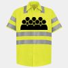 Men's High Visibility Safety Short Sleeve Work Shirt Thumbnail