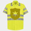 Men's High Visibility Safety Short Sleeve Work Shirt Thumbnail