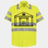 Men's High Visibility Safety Short Sleeve Work Shirt Thumbnail