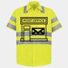 Men's High Visibility Safety Short Sleeve Work Shirt Thumbnail
