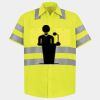 Men's High Visibility Safety Short Sleeve Work Shirt Thumbnail