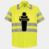 Men's High Visibility Safety Short Sleeve Work Shirt Thumbnail