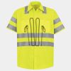 Men's High Visibility Safety Short Sleeve Work Shirt Thumbnail